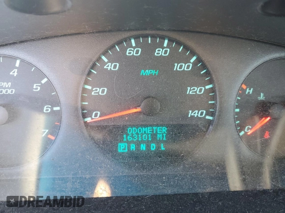 2012 Chevrolet Impala LS Retail with VIN 2G1WA5E3XC1261869, listed as a Copart auction lot 56031135 with 163,101 mi miles and Non Repairable. Bid and sale history available at DreamBid. Image 9.