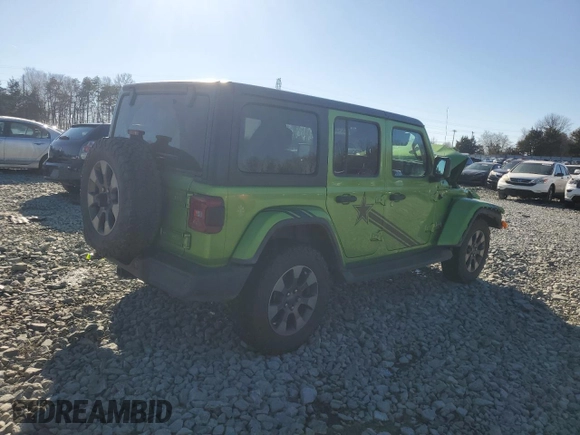 2019 Jeep Wrangler Unlimited Sahara with VIN 1C4HJXEN2KW510038, listed as a Copart auction lot 89243675 with 142,738 mi miles and Salvage title. Bid and sale history available at DreamBid. Image 3.