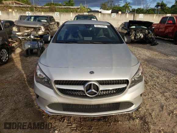 2018 Mercedes-Benz CLA with VIN WDDSJ4EB5JN602801, listed as a Copart auction lot 68519392 with 54,545 mi miles. Bid and sale history available at carsss.com. Image 5.