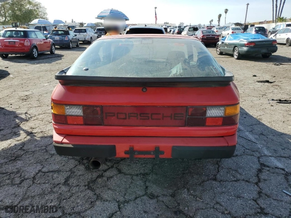 1986 Porsche 944 with VIN WP0AA0943GN450410, listed as a Copart auction lot 45217525 with 94,861 mi miles and Clean Title. Bid and sale history available at carsss.com. Image 6.