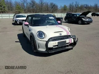 2022 MINI Convertible Cooper S with VIN WMW43DL01N3N51794, listed as a Copart auction lot 53075045 with 43,811 mi miles and Salvage title. Bid and sale history available at DreamBid. Image 11.