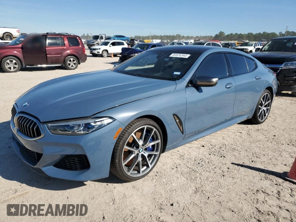 2022 BMW 8 Series M850i z VIN WBAGV8C08NCK07510, wystawiony jako Copart lot #84925344 z przebiegiem 16 955 mil mil oraz Szkody całkowita. Historia ofert i sprzedaży dostępna na DreamBid. Obrazek 1.