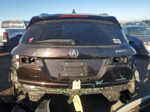 2018 Acura MDX Advance with VIN 5J8YD4H87JL009014, listed as a Copart auction lot 82551104 with 76,966 mi miles and Salvage Title. Bid and sale history available at carsss.com. Image 6.