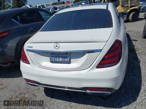 2018 Mercedes-Benz S 560 with VIN WDDUG8DB0JA416705, listed as a IAAI auction lot 41533553 with 30,268 mi miles and . Bid and sale history available at carsss.com. Image 17.