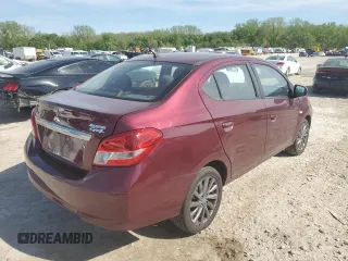 2018 Mitsubishi Mirage ES z VIN ML32F3FJ4JHF09798, wystawiony jako Copart lot #53841385 z przebiegiem 68 285 mil mil oraz Szkoda całkowita • Salvage title. Historia ofert i sprzedaży dostępna na DreamBid. Obrazek 3.