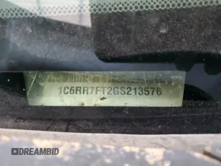 2016 Ram 1500 Tradesman с VIN 1C6RR7FT2GS213576, выставлен на аукционе Copart как лот 47006245 с пробегом 83 403 миль миль и На запчасти • Non repairable. История ставок и продаж доступна на DreamBid. Изображение 13.