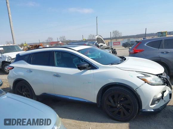2017 Nissan Murano S with VIN 5N1AZ2MH2HN153270, listed as a IAAI auction lot 41720819 with 141,555 mi miles and . Bid and sale history available at DreamBid. Image 13.
