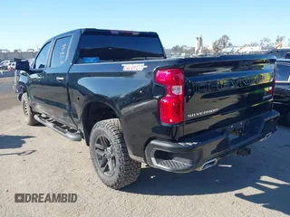 2024 Chevrolet Silverado 1500 Custom Trail Boss with VIN 3GCUDCE84RG129664, listed as a IAAI auction lot 41652172 with 35,644 mi miles. Bid and sale history available at carsss.com. Image 3.