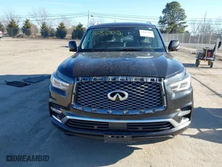 2018 Infiniti QX80 with VIN JN8AZ2NF7J9663781, listed as a IAAI auction lot 41685502 with 112,876 mi miles. Bid and sale history available at carsss.com. Image 12.
