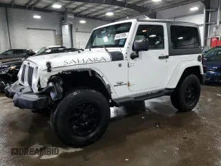 2015 Jeep Wrangler Sahara z VIN 1C4AJWBG5FL678426, wystawiony jako Copart lot #44927095 z przebiegiem 105 966 mil mil oraz Szkoda całkowita • Salvage title. Historia ofert i sprzedaży dostępna na DreamBid. Obrazek 1.