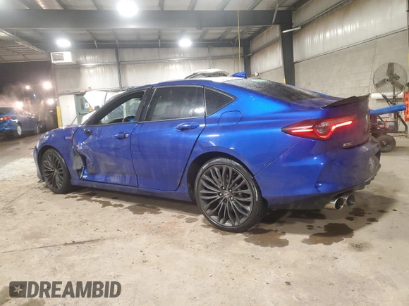 2021 Acura TLX Type S with VIN 19UUB7F0XMA000990, listed as a Copart auction lot 86567024 with 23,901 mi miles and Salvage Title. Bid and sale history available at carsss.com. Image 2.