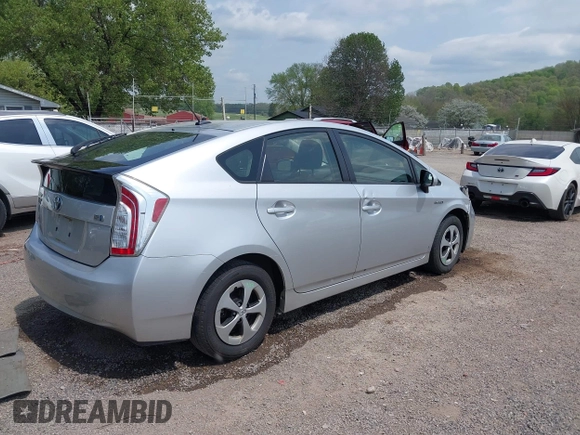 2013 Toyota Prius One with VIN JTDKN3DU7D5685051, listed as a IAAI auction lot 42155692 with 156,958 mi miles and . Bid and sale history available at DreamBid. Image 4.