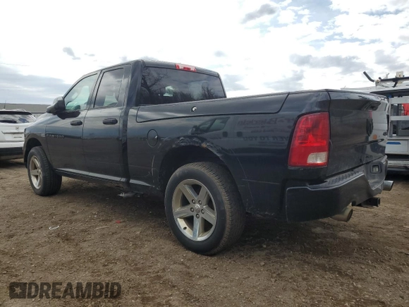 2012 Ram 1500 Express with VIN 1C6RD7FT3CS178748, listed as a Copart auction lot 50822085 with 189,684 mi miles and Clean title. Bid and sale history available at DreamBid. Image 2.