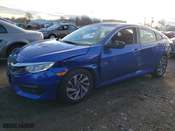 2018 Honda Civic Sedan EX with VIN 2HGFC2F71JH561680, listed as a Copart auction lot 80907833 with 135505 miles and Salvage Title. Bid and sale history available at carsss.com. Image 1.