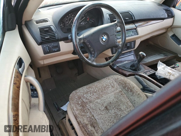 2005 BMW X5 3.0i with VIN 5UXFA13535LB09774, listed as a Copart auction lot 73848924 with 0 mi miles and Salvage Title. Bid and sale history available at carsss.com. Image 8.