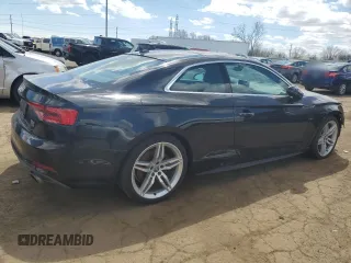 2018 Audi A5 Premium Plus with VIN WAUTNAF57JA005549, listed as a Copart auction lot 53814335 with 181,615 mi miles and Clean Title. Bid and sale history available at DreamBid. Image 3.