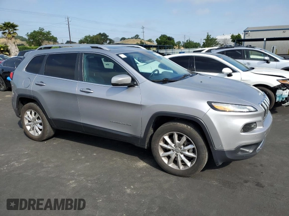 2014 Jeep Cherokee Limited with VIN 1C4PJMDS5EW197184, listed as a Copart auction lot 55699605 with 180,090 mi miles and Clean Title. Bid and sale history available at carsss.com. Image 4.