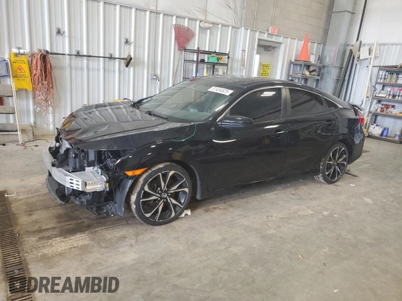 2019 Honda Civic Si with VIN 2HGFC1E55KH705260, listed as a Copart auction lot 51404525 with 79,528 mi miles and Salvage Title. Bid and sale history available at DreamBid. Image 1.