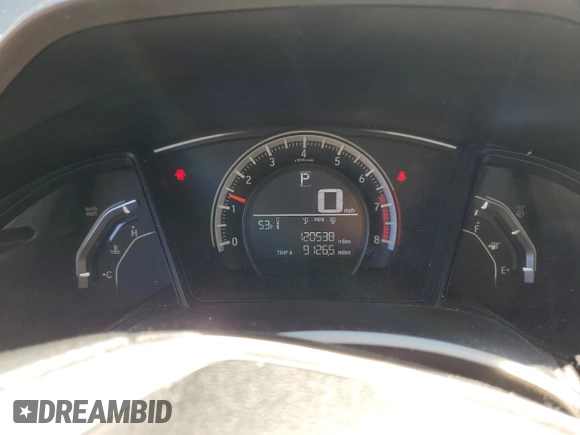 2016 Honda Civic Sedan LX with VIN 19XFC2F56GE205291, listed as a Copart auction lot 52288285 with 120,538 mi miles and Salvage Title. Bid and sale history available at carsss.com. Image 9.