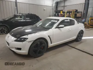 2005 Mazda RX-8 with VIN JM1FE173X50156815, listed as a Copart auction lot 74341824 with 75,302 mi miles and Clean Title. Bid and sale history available at carsss.com. Image 1.