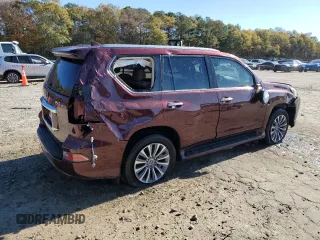 2022 Lexus GX with VIN JTJGM7BX4N5320869, listed as a Copart auction lot 82589134 with 37,748 mi miles and Salvage Title. Bid and sale history available at carsss.com. Image 3.