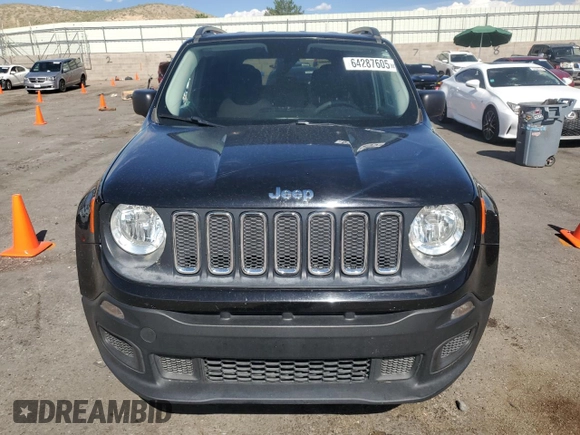 2017 Jeep Renegade Sport with VIN ZACCJBAB5HPG21181, listed as a Copart auction lot 64287605 with 104,070 mi miles and Clean title. Bid and sale history available at DreamBid. Image 5.