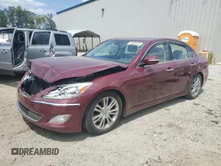 2013 Hyundai Genesis 3.8L with VIN KMHGC4DD7DU221907, listed as a Copart auction lot 68368624 with 118,708 mi miles and Clean Title. Bid and sale history available at carsss.com. Image 1.