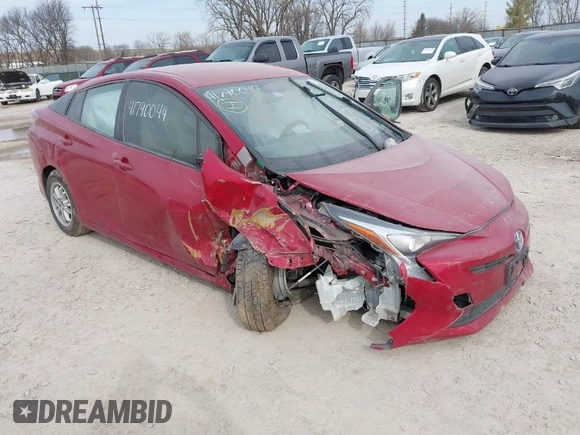 2016 Toyota Prius Four with VIN JTDKARFU4G3509764, listed as a IAAI auction lot 41790044 with 106,037 mi miles. Bid and sale history available at carsss.com. Image 1.