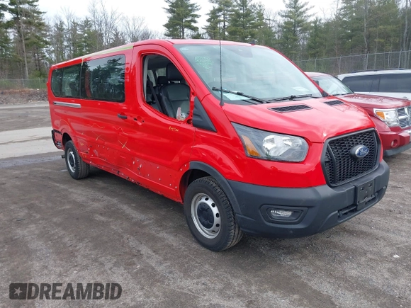 2023 Ford Transit Passenger XL with VIN 1FBAX2Y81PKB68819, listed as a IAAI auction lot 41943926 with 11,047 mi miles. Bid and sale history available at carsss.com. Image 1.