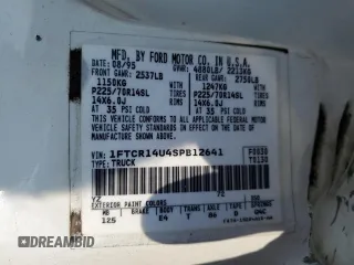 1995 Ford Ranger Splash z VIN 1FTCR14U4SPB12641, wystawiony jako Copart lot #51547255 z przebiegiem 106 647 mil mil oraz Szkoda całkowita • Salvage title. Historia ofert i sprzedaży dostępna na DreamBid. Obrazek 13.
