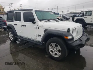 2022 Jeep Wrangler Unlimited Sport S with VIN 1C4HJXDN1NW150976, listed as a Copart auction lot 45183705 with 41,765 mi miles and Salvage Title. Bid and sale history available at carsss.com. Image 4.