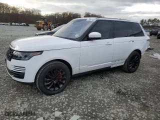 2019 Land Rover Range Rover with VIN SALGR2RV9KA555632, listed as a Copart auction lot 78297433 with 26,880 mi miles and Salvage Title. Bid and sale history available at carsss.com. Image 1.