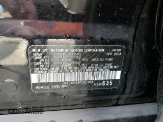 2023 Mitsubishi Outlander SE z VIN JA4J4UA82PZ051018, wystawiony jako Copart lot #47072425 z przebiegiem 20 974 mil mil oraz Szkoda całkowita • Salvage title. Historia ofert i sprzedaży dostępna na DreamBid. Obrazek 14.