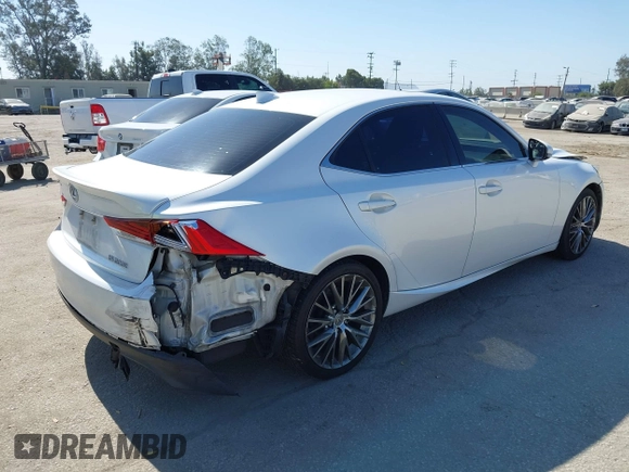 2017 Lexus IS 200t with VIN JTHBA1D28H5057521, listed as a IAAI auction lot 42539469 with 95,825 mi miles and . Bid and sale history available at DreamBid. Image 4.