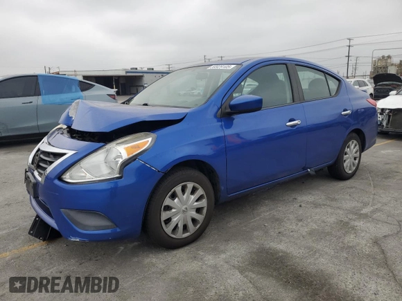 2016 Nissan Versa S z VIN 3N1CN7APXGL808455, wystawiony jako Copart lot #59929105 z przebiegiem 87 412 mil mil oraz Szkoda całkowita • Salvage title. Historia ofert i sprzedaży dostępna na DreamBid. Obrazek 1.