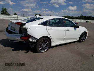 2019 Honda Civic Sedan EX with VIN 19XFC1F39KE210972, listed as a Copart auction lot 57703884 with 76,664 mi miles and Non Repairable. Bid and sale history available at carsss.com. Image 3.