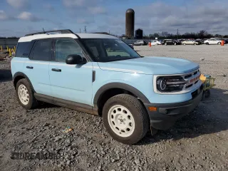 2024 Ford Bronco Sport Heritage with VIN 3FMCR9G69RRF40280, listed as a Copart auction lot 48956825 with 5,654 mi miles and Salvage title. Bid and sale history available at DreamBid. Image 4.