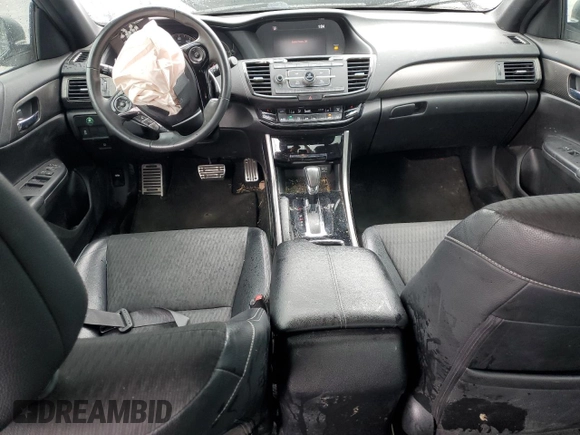 2017 Honda Accord Sedan Sport with VIN 1HGCR2F54HA032927, listed as a Copart auction lot 54813265 with 90,296 mi miles and Salvage Title. Bid and sale history available at carsss.com. Image 8.
