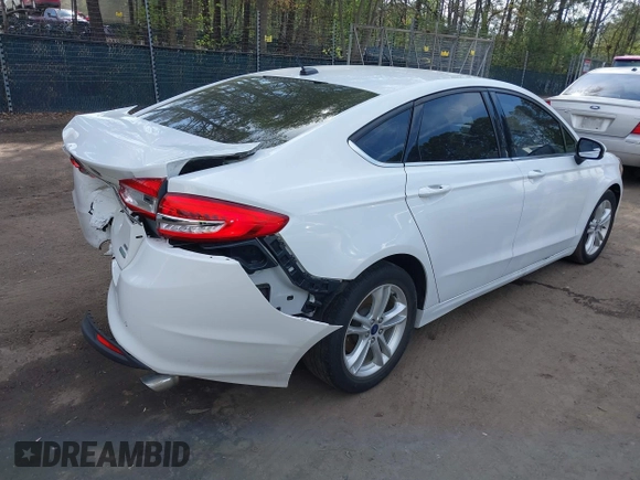 2018 Ford Fusion SE with VIN 3FA6P0HD7JR159134, listed as a IAAI auction lot 41994565 with 49,950 mi miles. Bid and sale history available at carsss.com. Image 4.