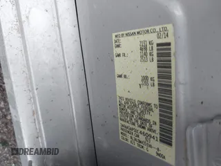 2014 Nissan Maxima SV with VIN 1N4AA5AP5EC460941, listed as a IAAI auction lot 40748781 with 130,872 mi miles and . Bid and sale history available at DreamBid. Image 9.
