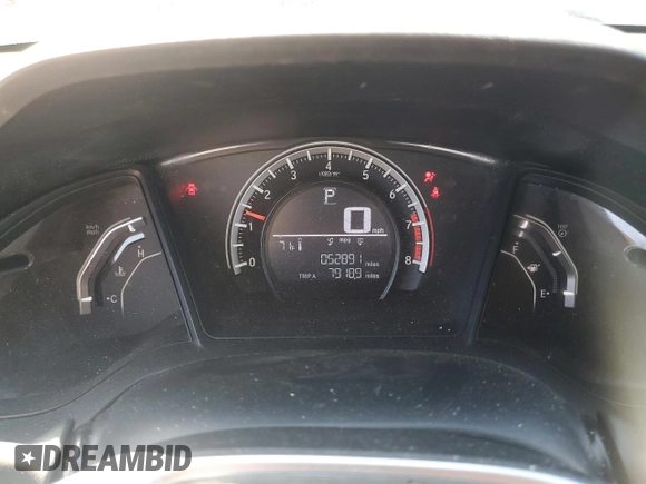 2016 Honda Civic LX with VIN 19XFC2F59GE000676, listed as a Copart auction lot 52915665 with 52,891 mi miles and Salvage Title. Bid and sale history available at carsss.com. Image 9.