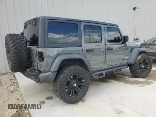 2020 Jeep Wrangler Unlimited Sport with VIN 1C4HJXDG6LW311546, listed as a Copart auction lot 51675395 with 27,679 mi miles and Salvage title. Bid and sale history available at DreamBid. Image 3.