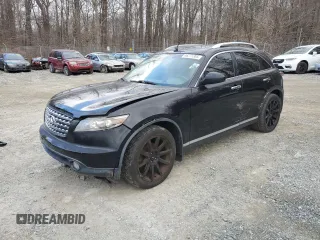 2006 Infiniti FX with VIN JNRBS08W76X401881, listed as a Copart auction lot 46271355 with Not Provided miles and Salvage Title. Bid and sale history available at carsss.com. Image 1.