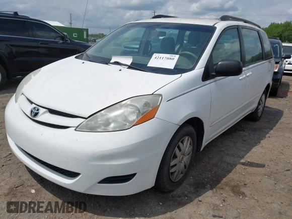 2010 Toyota Sienna CE with VIN 5TDKK4CC7AS340678, listed as a IAAI auction lot 42117080 with 202,894 mi miles. Bid and sale history available at carsss.com. Image 2.