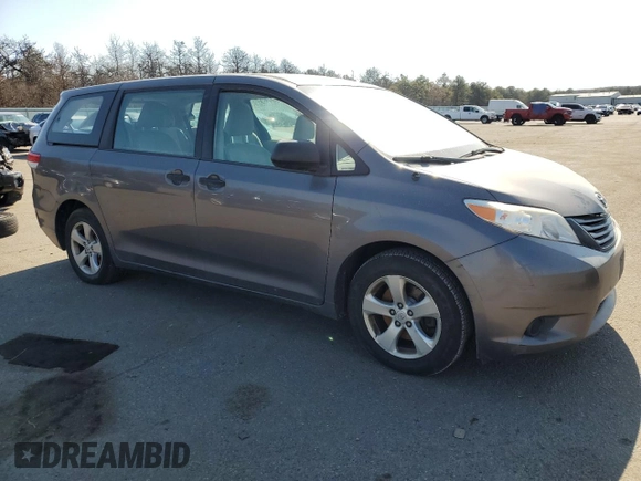 2013 Toyota Sienna L with VIN 5TDZK3DC5DS389664, listed as a Copart auction lot 46168265 with 79,962 mi miles and Salvage Title. Bid and sale history available at carsss.com. Image 4.