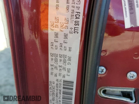 2019 Jeep Cherokee Latitude Plus with VIN 1C4PJMLN6KD174564, listed as a Copart auction lot 56365255 with 87,230 mi miles and Salvage title. Bid and sale history available at DreamBid. Image 14.