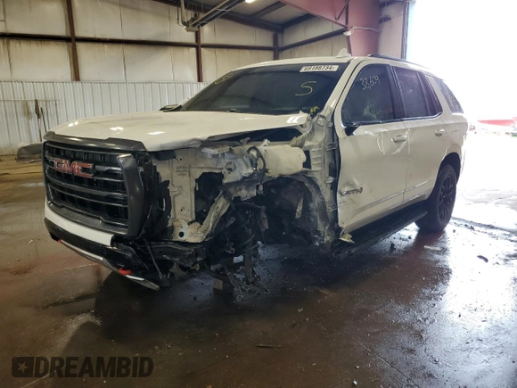 2022 GMC Yukon AT4 with VIN 1GKS2CKL5NR347892, listed as a Copart auction lot 69188734 with 38,609 mi miles and Clean Title. Bid and sale history available at carsss.com. Image 1.