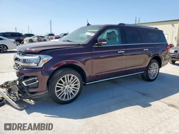 2024 Ford Expedition Max Limited with VIN 1FMJK1K81REB14849, listed as a Copart auction lot 51777455 with 1,088 mi miles and Salvage title. Bid and sale history available at DreamBid. Image 1.