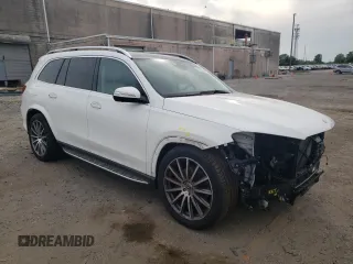 2023 Mercedes-Benz GLS 450 with VIN 4JGFF5KE4PA989645, listed as a Copart auction lot 52894384 with 5,365 mi miles and . Bid and sale history available at DreamBid. Image 4.