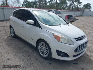 2013 Ford C-Max Hybrid SEL with VIN 1FADP5BU2DL518048, listed as a IAAI auction lot 41808254 with 1 mi miles. Bid and sale history available at carsss.com. Image 1.